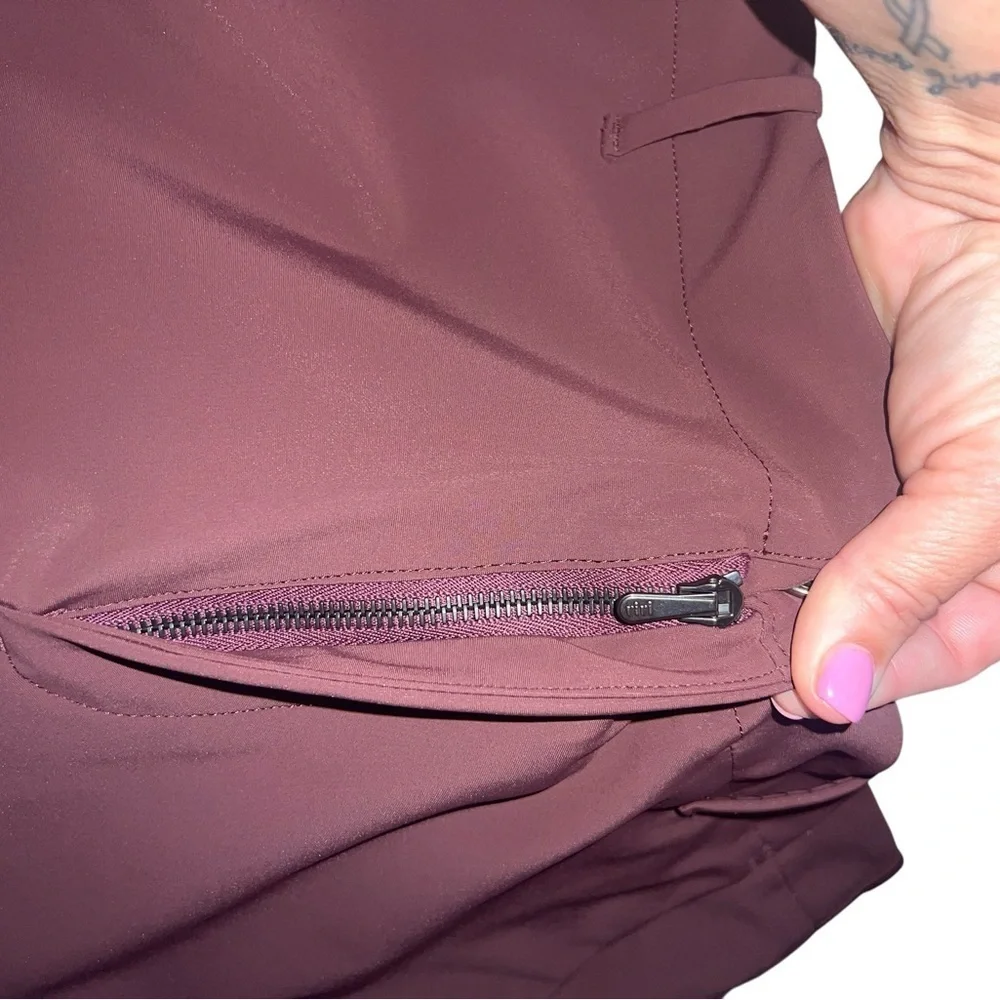 SPOKE Techwear Lite Urban Utility, Performance Pants, Waist 35 Maroon Red